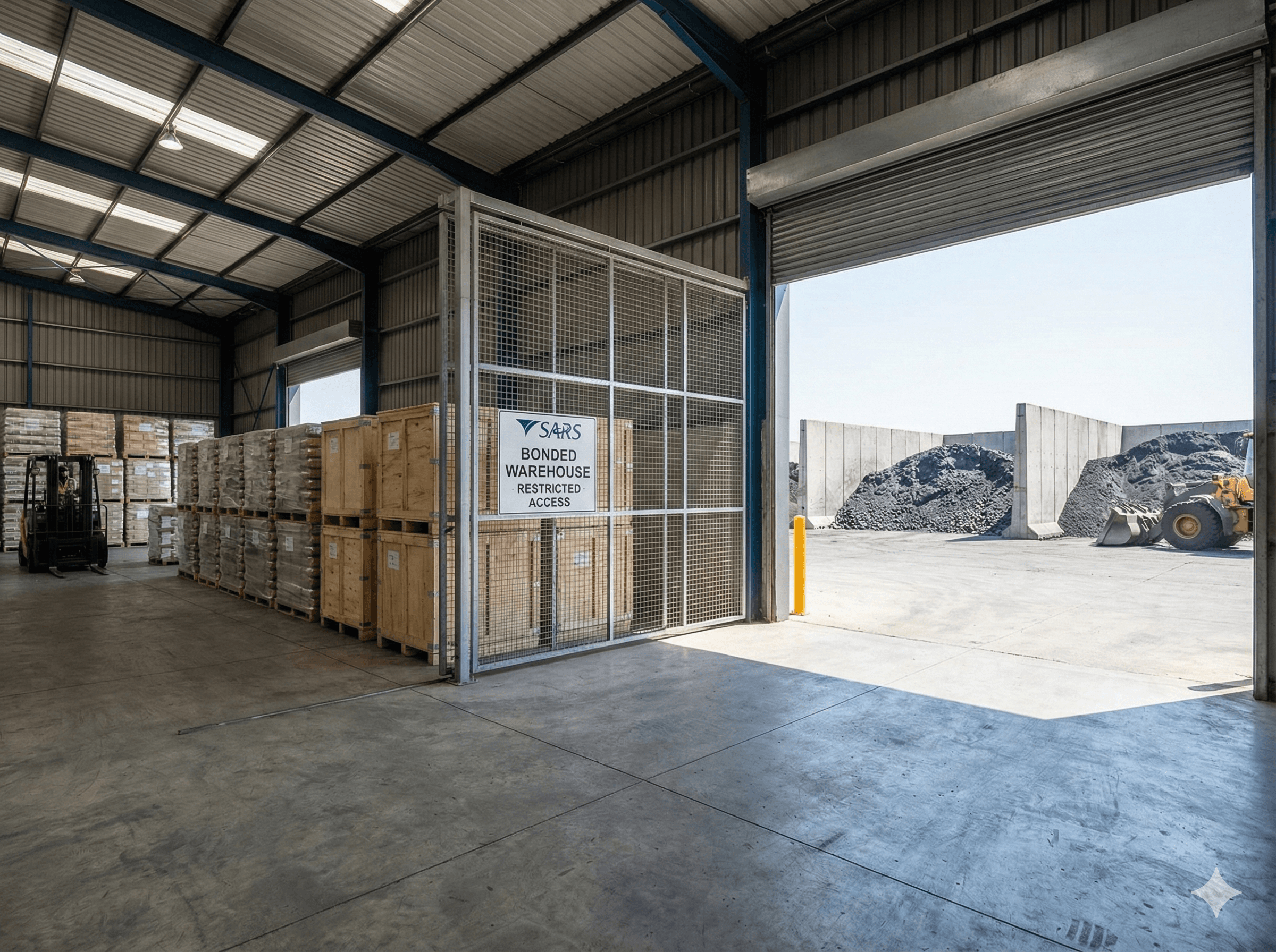 Warehouse and bulk handling facility